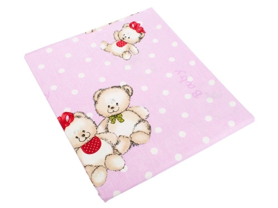 Σεντόνια Παιδικά Σετ 3τμχ Two Lovely Bears 65 Lila DimCol Μονό 160x240cm 100% Βαμβάκι