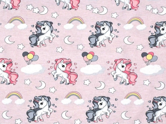 Πάνα Χασέ Βρεφική Unicorn 107 Lila DimCol 80x80cm 100% Βαμβάκι