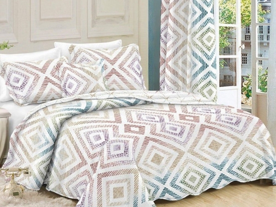 Κουβερλί Σετ 3τμχ Multi 404 Dim Διπλό 220x240cm 100% Βαμβακερό Περκάλι