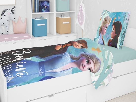Σεντόνι Παιδικό Σετ 4 τεμ Disney Frozen 984 Digital Print Multi Dim Μονό 165x245cm 100% Βαμβάκι