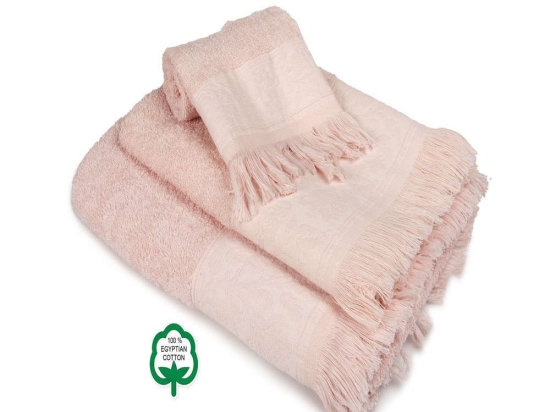 Πετσέτες Σετ 3Τμχ Νέμεσις 13 Pink DimCol Σετ Πετσέτες 70x140cm 100% Βαμβάκι