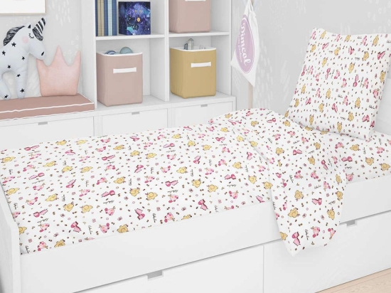 Πάπλωμα Παιδικό Elephant 172 Pink DimCol Μονό 160x240cm 100% Βαμβάκι