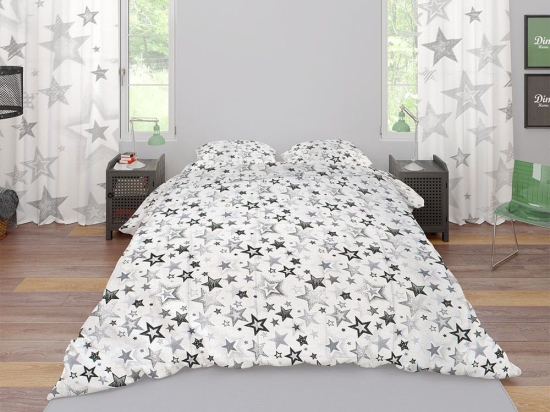 Πάπλωμα Star 120 Grey DimCol Υπέρδιπλο 220x240cm 100% Βαμβάκι