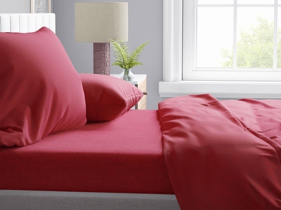 Σεντόνι Μελανζέ 10 Red DimCol King Size Βαμβάκι-Πολυέστερ