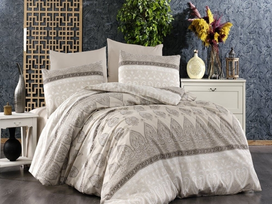 Σεντόνια Ηλέκτρα 361 (Σετ 4τμχ) Beige DimCol Μονό 220x240cm Βαμβάκι-Πολυέστερ