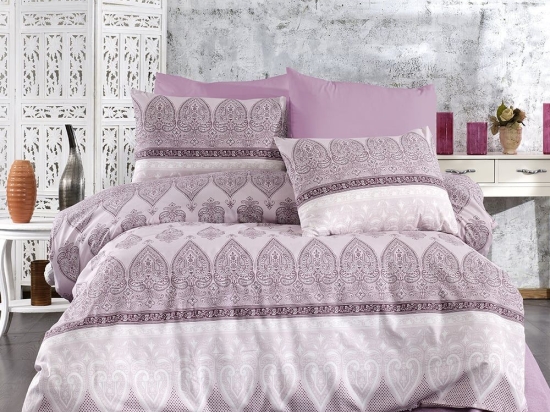 Σεντόνια Ηλέκτρα 362 (Σετ 4τμχ) Lila DimCol King Size 240x270cm Βαμβάκι-Πολυέστερ