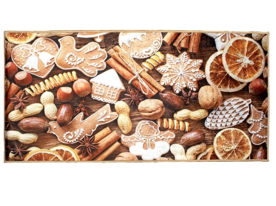 Χαλάκι Κουζίνας Dried 254 Multi DimCol 80X200cm Πολυέστερ