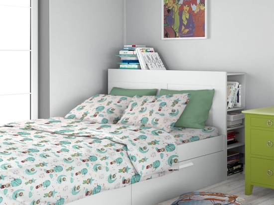 Μαξιλαροθήκη Παιδική Reach The Stars 192 Green DimCol 50Χ70 50x70cm 100% Βαμβάκι