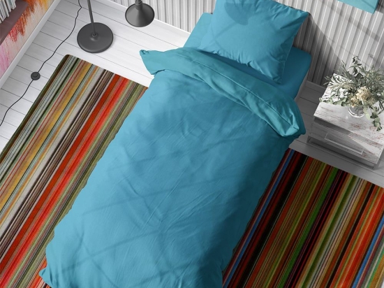 Πάπλωμα Solid 493 Turquoise DimCol Μονό 160x240cm 100% Βαμβάκι
