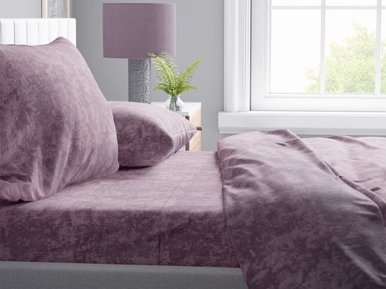 Πάπλωμα Shadow 19 Dark Lila DimCol Υπέρδιπλo 220x240cm Βαμβάκι-Πολυέστερ