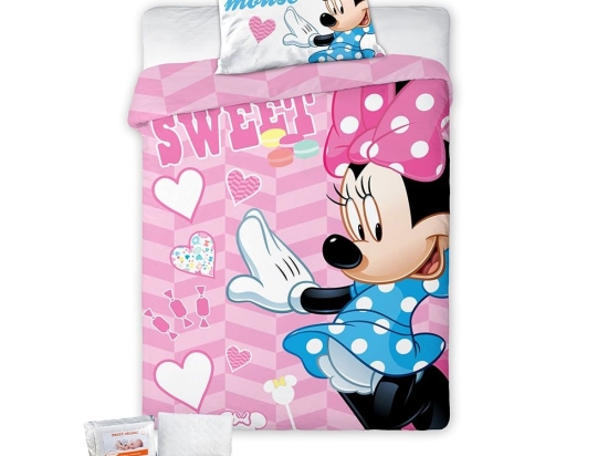 Πάπλωμα Βρεφικό Με Παπλωματοθήκη (Σετ 4τμχ) Disney Minnie 581 Multi DimCol 100x135cm 100% Βαμβάκι