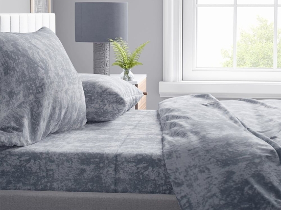 Παπλωματοθήκη Shadow 13 Grey DimCol Μονό 160x240cm Βαμβάκι-Πολυέστερ