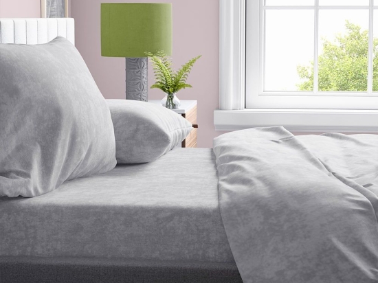 Παπλωματοθήκη Shadow 21 Light Grey DimCol Μονό 160x240cm Βαμβάκι-Πολυέστερ
