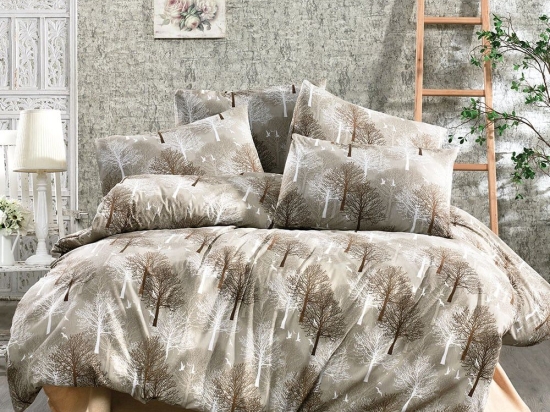 Μαξιλαροθήκη Forest 311 Beige DimCol 50Χ70 Βαμβάκι-Πολυέστερ