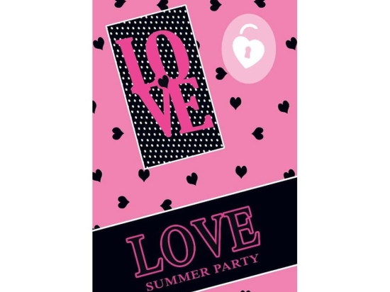 Πετσέτα Θαλάσσης Παιδική Βελουτέ Love 23 Digital Print Pink DimCol Θαλάσσης 70x140cm 100% Βαμβάκι