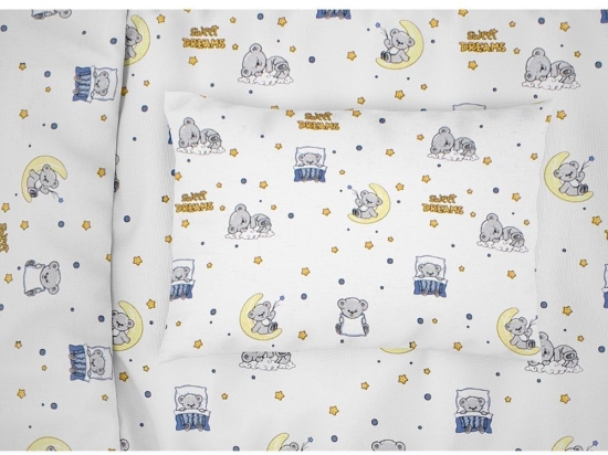 Μαξιλαροθήκη Παιδική Sweet Dreams 554 White-Sky Blue DimCol 35X45 100% Βαμβάκι