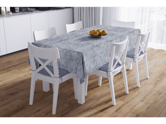 Τραπεζομάντηλο Panama Shadow Με Τραβέρσα (Σετ 2τμχ) Light Grey DimCol 140X220 140x220cm Βαμβάκι-Πολυέστερ