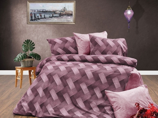 Μαξιλαροθήκη Αλκμήνη 453 Mauve DimCol 50Χ70 Βαμβάκι-Πολυέστερ