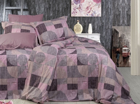 Παπλωματοθήκη Δήμητρα 336 Pink DimCol Μονό 160x240cm 100% Βαμβακερή Φανέλα