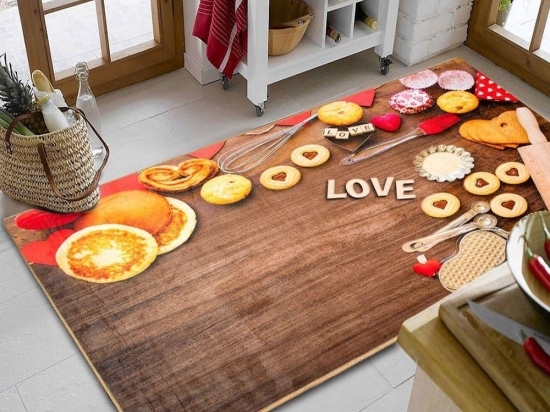 Χαλάκι Κουζίνας Cookies 268 Multi DimCol 67X150cm Πολυέστερ