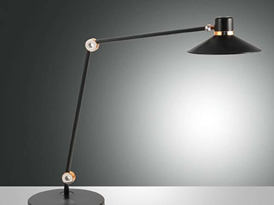 Φωτιστικό Γραφείου Panarea 3675-30-101 10W Led 78x85cm Black Fabas Luce