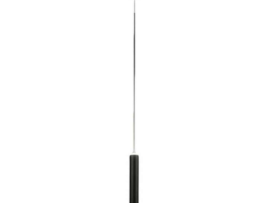 Φωτιστικό Οροφής Prado 3685-40-101 6,5W Led Φ3,7cm 200cm Black Fabas Luce Μέταλλο, Μεθακρυλικό