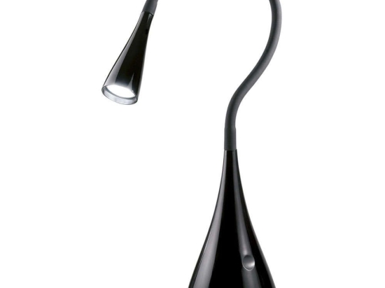 Φωτιστικό Γραφείου 5912 N Εύκαμπτο 3W Led Φ12cm 44x50cm Black Perenz