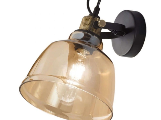 Φωτιστικό Τοίχου - Απλίκα 6842 AM 1XE27 60W 20x29x24cm Amber Perenz Μέταλλο