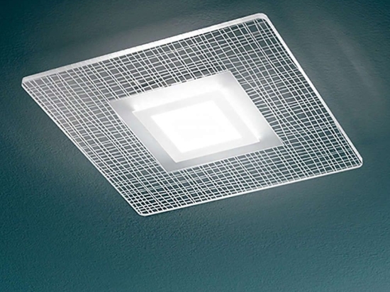 Φωτιστικό Οροφής - Πλαφονιέρα 6746 B LN 11W & 10W Led 38x38cm White Perenz Μέταλλο,Ακρυλικό