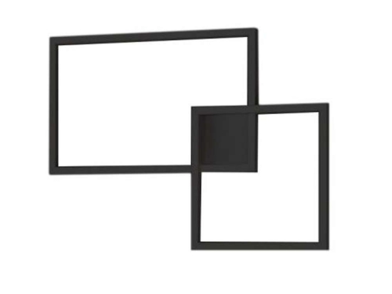 Φωτιστικό Οροφής - Πλαφονιέρα 6595 N CT 45W Led 54,5x75x6cm Black Perenz Αλουμίνιο