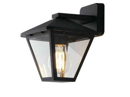 Φωτιστικό Τοίχου - Απλίκα Prisma LANT-PRISMA/AP1B Down 1xE27 19,1x16x21,8cm Anthracite Intec