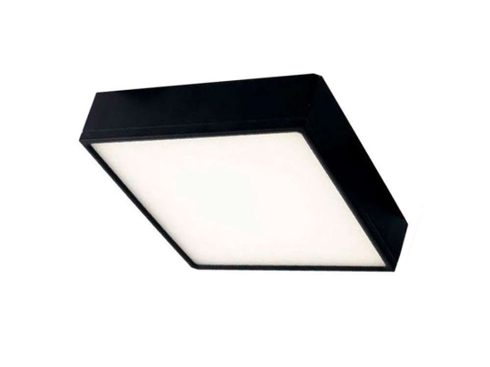 Πάνελ Klio LED-KLIO-Q17 NER 22W Led 2000lm 4000K 16,7x16,7x5cm Black Intec Τετράγωνο Αλουμίνιο