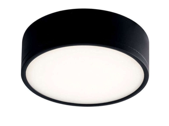 Πάνελ Klio LED-KLIO-R17 NER 22W Led 2000lm 4000K 16,8x5cm Black Intec Στρόγγυλο Αλουμίνιο