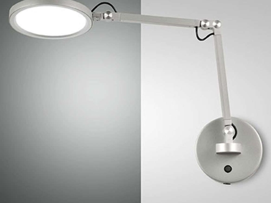 Φωτιστικό Τοίχου Regina 3551-21-212 20x19,5x40,5cm Dim Led 1135lm 9W Aluminium Fabas Luce