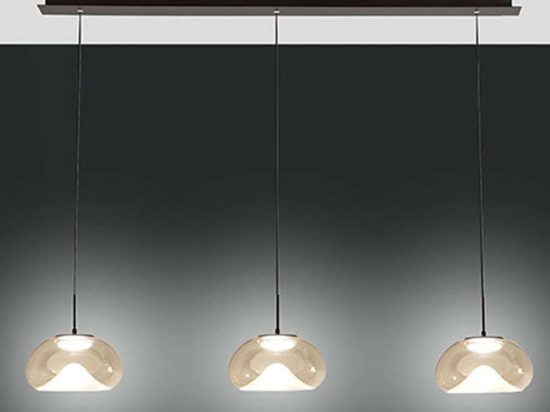 Φωτιστικό Οροφής - Ράγα Brena 3755-48-365 105x22x200cm Dim Led 3240lm 30W Cognac Fabas Luce