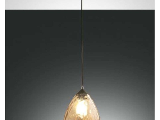 Φωτιστικό Οροφής Smart Gisella 3518-40-125-01 Φ20x24cm 1xE27 60W Amber Fabas Luce