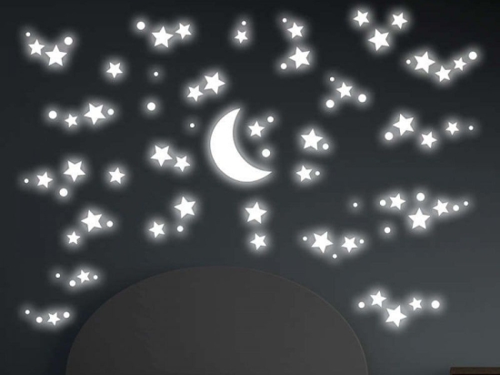 Αυτοκόλλητα Τοίχου Βινυλίου Starry Night 18109 70Χ47Cm Ango