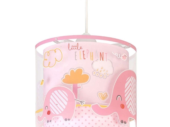 Φωτιστικό Οροφής Παιδικό Little Elephant 61332 S Pink Ango Πολυπροπυλένιο
