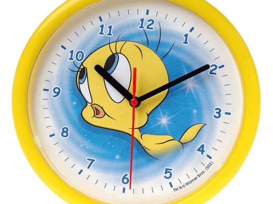 Ρολόι Τοίχου Tweety H090 Φ25cm Yellow Ango Πλαστικό