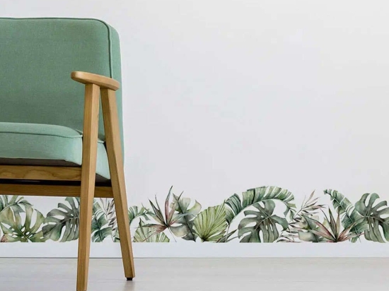 Αυτοκόλλητες Μπορντούρες Βινυλίου Tropical  53017 Green Ango Βινύλιο