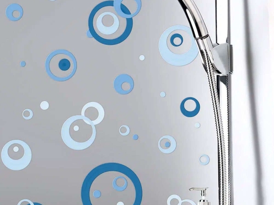 Αυτοκόλλητα Τοίχου Βινυλίου Blue Circles 59609 45x35cm Blue Ango Βινύλιο