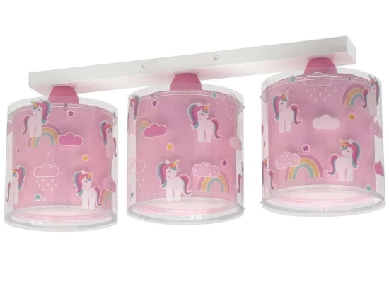 Φωτιστικό Οροφής-Ράγα Unicorns 41593 20,5x50x14cm 3xE27 Multi Ango