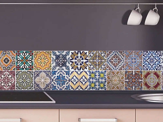 Μπορντούρα -Κάλυμμα Προστασίας Τοίχου Azulejos 67110 195x23,5x0,05cm Multi Ango