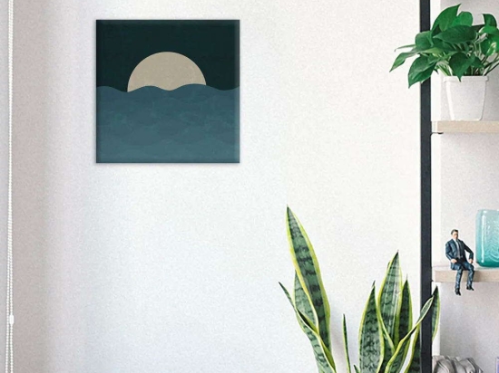 Πίνακας Dark Aster M 21372 29x29x0,6cm Multi Ango Τετράγωνοι Mdf