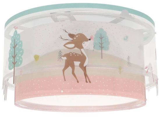 Φωτιστικό Οροφής-Πλαφονιέρα Loving Deer 61276 Φ33x16,5cm Multi Ango