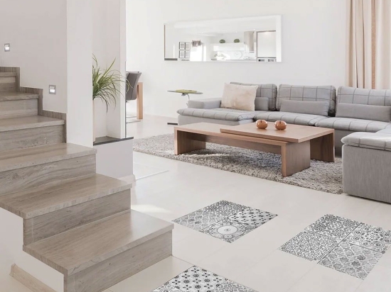 Πλακάκια Διακόσμησης Πατώματος Gray Tiles 32510 (Σετ 3τμχ) 40x40cm Grey Ango