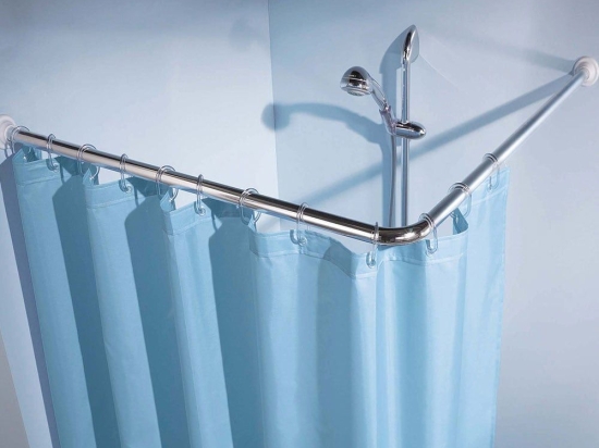 Γωνιακός Βραχίονας Ντουζιέρας Winkelstange 0348 90x90cm (25mm) Chrome Kleine Wolke 90X90cm Αλουμίνιο