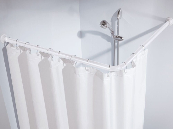 Γωνιακός Βραχίονας Ντουζιέρας Winkelstange 0348 90x90cm (25mm) White Kleine Wolke 90X90cm Αλουμίνιο