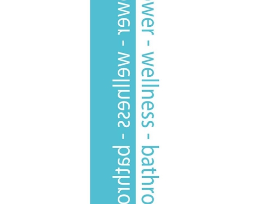 Διακοσμητικά Αυτοκόλλητα Shower 1901 23x68cm Turquoise Kleine Wolke Πλαστικό