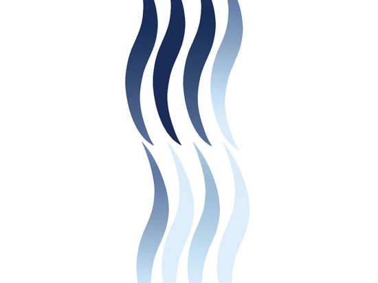 Διακοσμητικά Αυτοκόλλητα Wave 1902 23x68cm Blue Kleine Wolke Πλαστικό